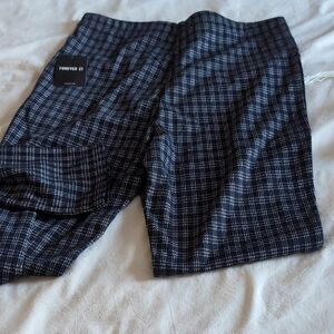 Forever 21 Black and White Plaid Leggings